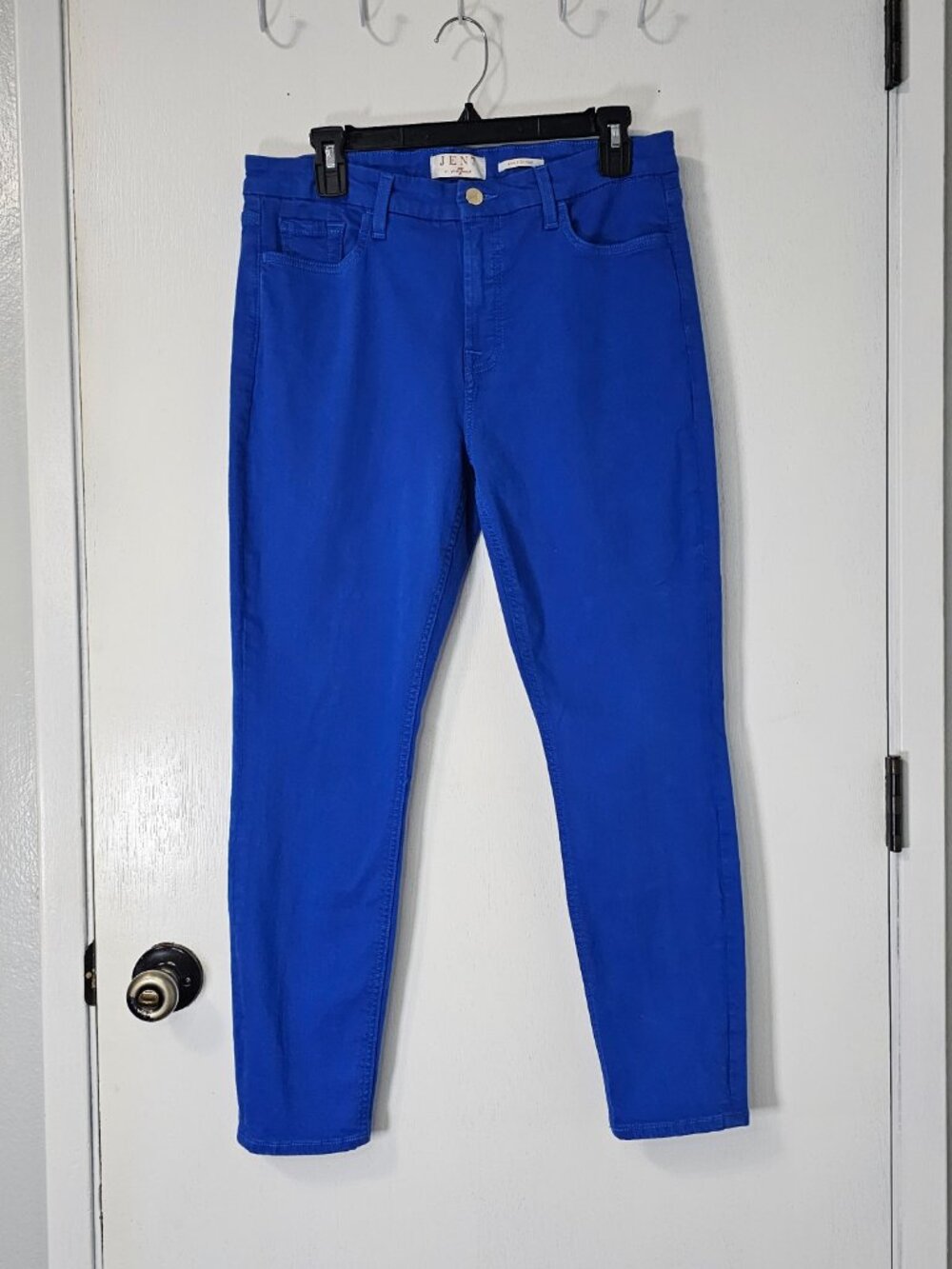 JEN7 by 7 For All Mankind Blue Ankle Skinny High-Rise Jeans Women’s - Size 10 - Picture 2 of 8